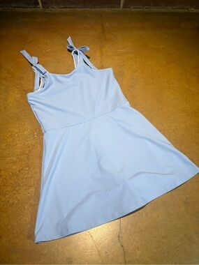 Old Navy Light Blue Girls' Tie-Shoulder Dress